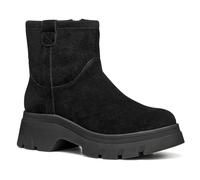 Geox D Pluette, Stivale alla Caviglia Donna, Nero, 35 EU