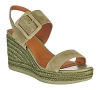 Geox D Ponza, Espadrille Wedge Sandal Donna, Verde Pistacchio, 38 EU