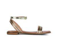 Geox D Sozy Plus F, Sandali Piatti Donna, Sage Lt Gold, 40 EU