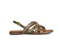 Geox D Sozy Plus G, Sandali Piatti Donna, Sage Lt Gold, 39 EU
