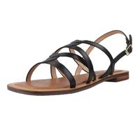 Geox D Sozy QC A, Sandalo Scorrevole Donna, Black, 36 EU
