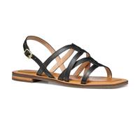 Geox D Sozy QC A, Sandalo Scorrevole Donna, Black, 37.5 EU