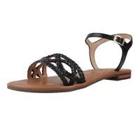 Geox D Sozy S A, Sandalo Scorrevole Donna, Black, 38.5 EU
