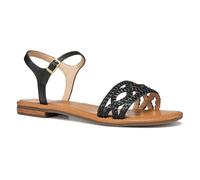 Geox D SOZY S A, Sandalo Scorrevole Donna, Black, 37.5 EU