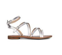 Geox D Sozy S G, Sandali Piatti, Argento, 36 EU