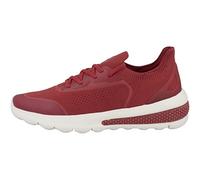 Geox D Spherica Actif, Scarpe da Ginnastica, Rosso Scuro, 39 EU