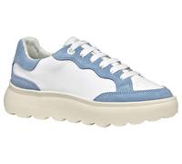 Geox D SPHERICA EC4.1 A, Scarpe da Ginnastica Donna, White/Lt Blue, 39 EU