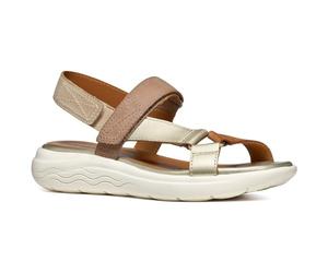 Geox D Spherica Ec5w A, Sandali Sportivi Donna, Sand Lt Oro, 37 EU