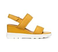 Geox D Spherica Ec6 A, Sandali con Zeppa Donna, Giallo, 38 EU
