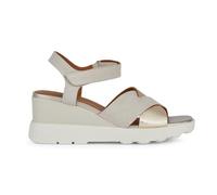 Geox D Spherica Ec6 C, Sandali con Zeppa Donna, Lt Sand Lt Gold, 38 EU