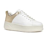 Geox D SPHERICA ECUB-2 Scarpe da Ginnastica Bianche/Oro Chiaro da Donna - EUR 39