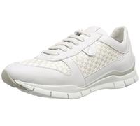 Geox D Sukie A, Sneakers Donna, Checkered White C1000, 35 EU
