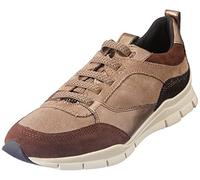 Geox D Sukie B, Sneakers Donna, Marrone/Beige (Coffee/Dk Beige), 35 EU