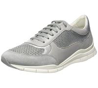 Geox D Sukie, Scarpe da Ginnastica, Grigio Chiaro, 36 EU