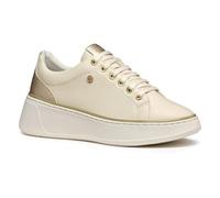 Geox D SUNNETTY A, Scarpe da Ginnastica Donna, Papyrus/Lt Gold, 37 EU