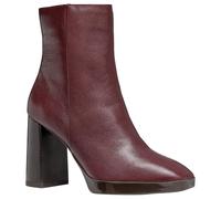 Geox D Teulada C, Stivale alla Caviglia Donna, Rosso Vinaccia, 37.5 EU