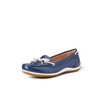 Geox D Vega Moc B, Mocassini Donna, Blu/Beige (Blue/Skin), 37 EU