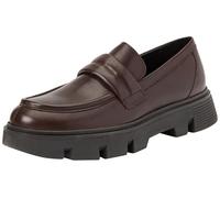 Geox Donna D Vilde C Moccasin, caffè Scuro, 41 EU