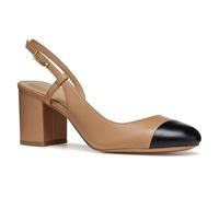 Geox D VIRNILISA 65 A, Pompa Donna, Beige/Black, 37 EU