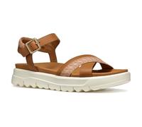 Geox D XAND 2.1S B, Sandalo Piatto Donna, Camel/Nude, 36 EU