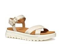 Geox D XAND 2.1S B, Sandalo Piatto Donna, Papyrus, 39 EU