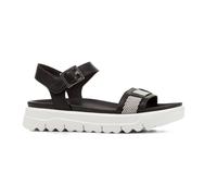 Geox D Xand 2.1s C, Sandali Slide Donna, Bianco Black off, 35 EU
