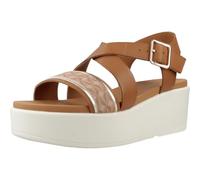 Geox D XAND 2.2S A - Sandalo con Zeppa Donna, Camel/Nude,