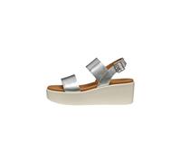 Geox D XAND 2.2S A, Sandalo con Zeppa Donna, Silver, 37 EU