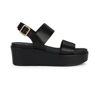 Geox D Xand 2.2s a, sandalo da donna con zeppa, Nero, 35 EU