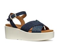 Geox D XAND 2.2S B, Sandalo con Zeppa Donna, Navy, 41 EU