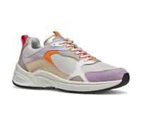 Geox D ZARVIA A, Scarpe da Ginnastica Donna, off White/Lilac, 39 EU