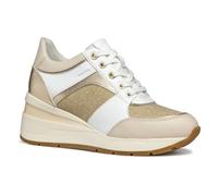 Geox D ZOSMA A, Scarpe da Ginnastica Donna, White/Lt Gold, 39 EU