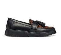 Geox Donna D ARLARA Loafer, Nero, 39,5 EU, Nero, 39.5 EU