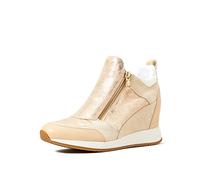 Geox Donna D Nydame E Sneakers, Beige (Sand), 41 EU