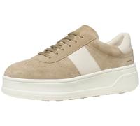 Geox Donna D SPHERICA ECUB-2 A Sneaker, Cream/Papyrus, 37 EU