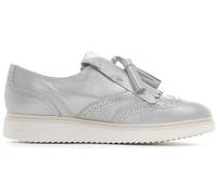 Geox Donna D Thymar A argento in pelle slip-on mezza scarpa