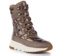 GEOX Falena B Abx Comodo Impermeabile Amphibiox Caldo Donna Boot Marrone UK 4- 8