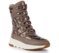 GEOX Falena B Abx Comodo Impermeabile Amphibiox Caldo Stivale Marrone Donna UK 4