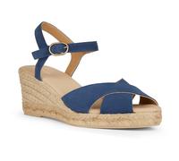 Geox Gelsa Low Espadrillas Pelle Nappa Donna (FS10750)