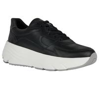 Geox Girl's D Diamanta B Sneakers, Black Gun, 2 UK