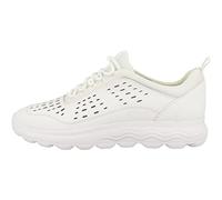 Geox Girl's D Spherica Sneaker, Bianco, 6 UK