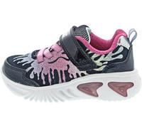 Geox Girl's J Assister C Sneaker, Navy Multi Coloured, 11 UK Child