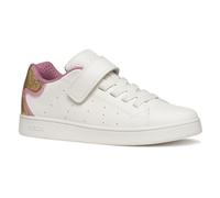 Geox J Eclyper Girl, Scarpe da Ginnastica, Rosa Bianca, 35 EU