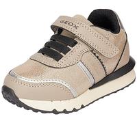 Geox Girl's J Fastics B Sneaker, Rock Dk Silver, 3 UK