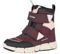 Geox Girl's J Flexyper B Ab Ankle Boot, Dk Burgundy, 1 UK
