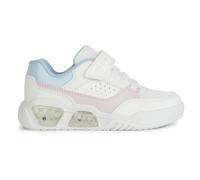 Geox Girl's J Illuminus Sneaker, Bianco e Rosa., 9 UK Child