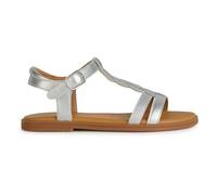 Geox J Sandal Karly Girl, Argento 1, 27 EU