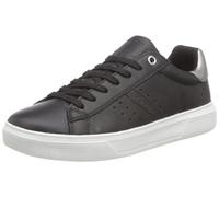 Geox Girl's J Nettuno Sneakers, Black Dk Silver, 11.5 UK Child