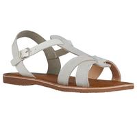 Geox Girl's J Sandal Eolie, bianco, 1 UK