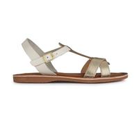 Geox J Sandal Eolie Girl, Lt Ivory Platinum, 28 EU